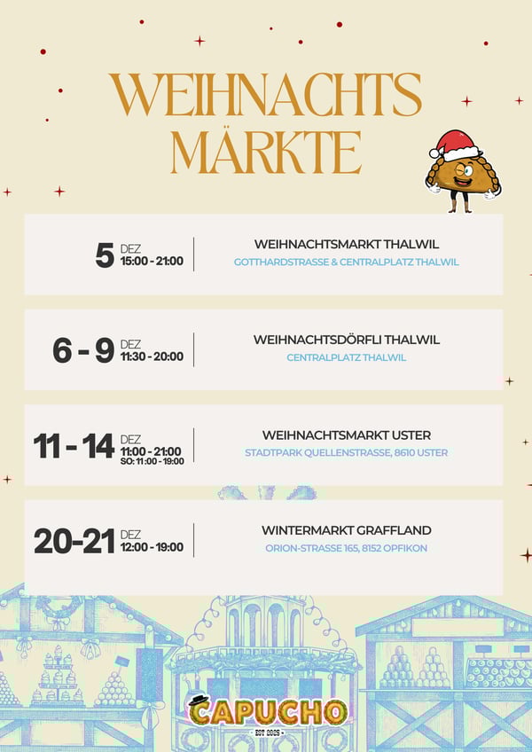 Weiß Rot Illustrativ Elegant Weihnachten Weihnachtsmarkt Event Veranstaltung Flyer